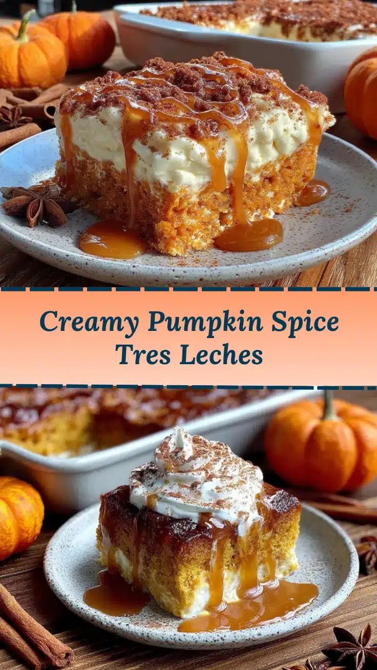 Pumpkin Spice Tres Leches Cake recipe