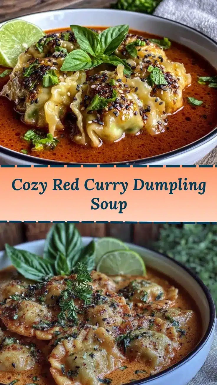 Red Curry Pot Sticker Soup recipe