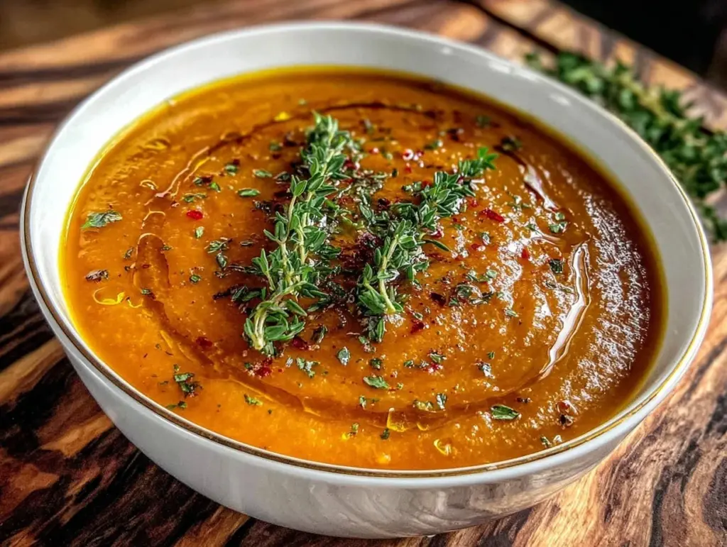 roasted butternut squash soup - featured image