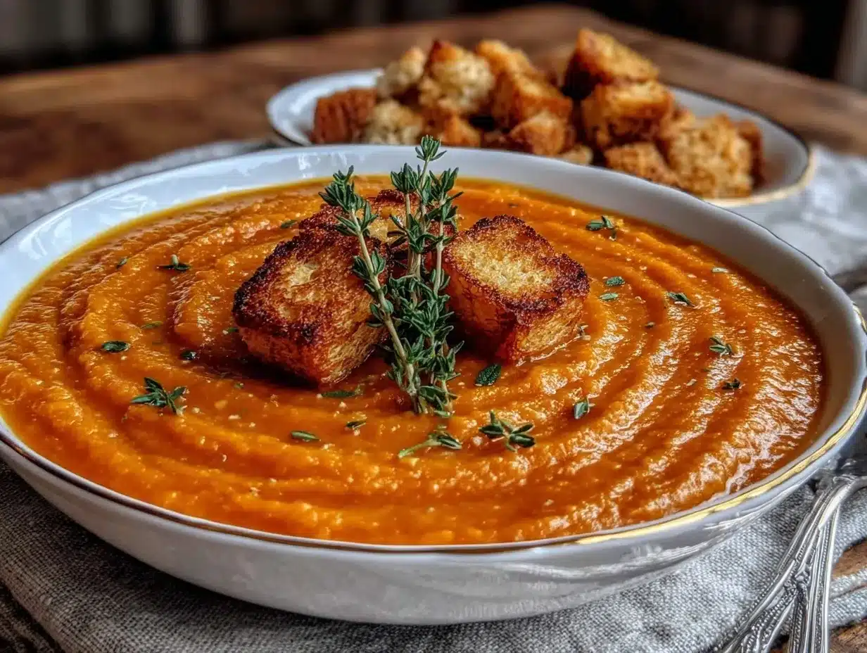 roasted butternut squash soup preparation steps