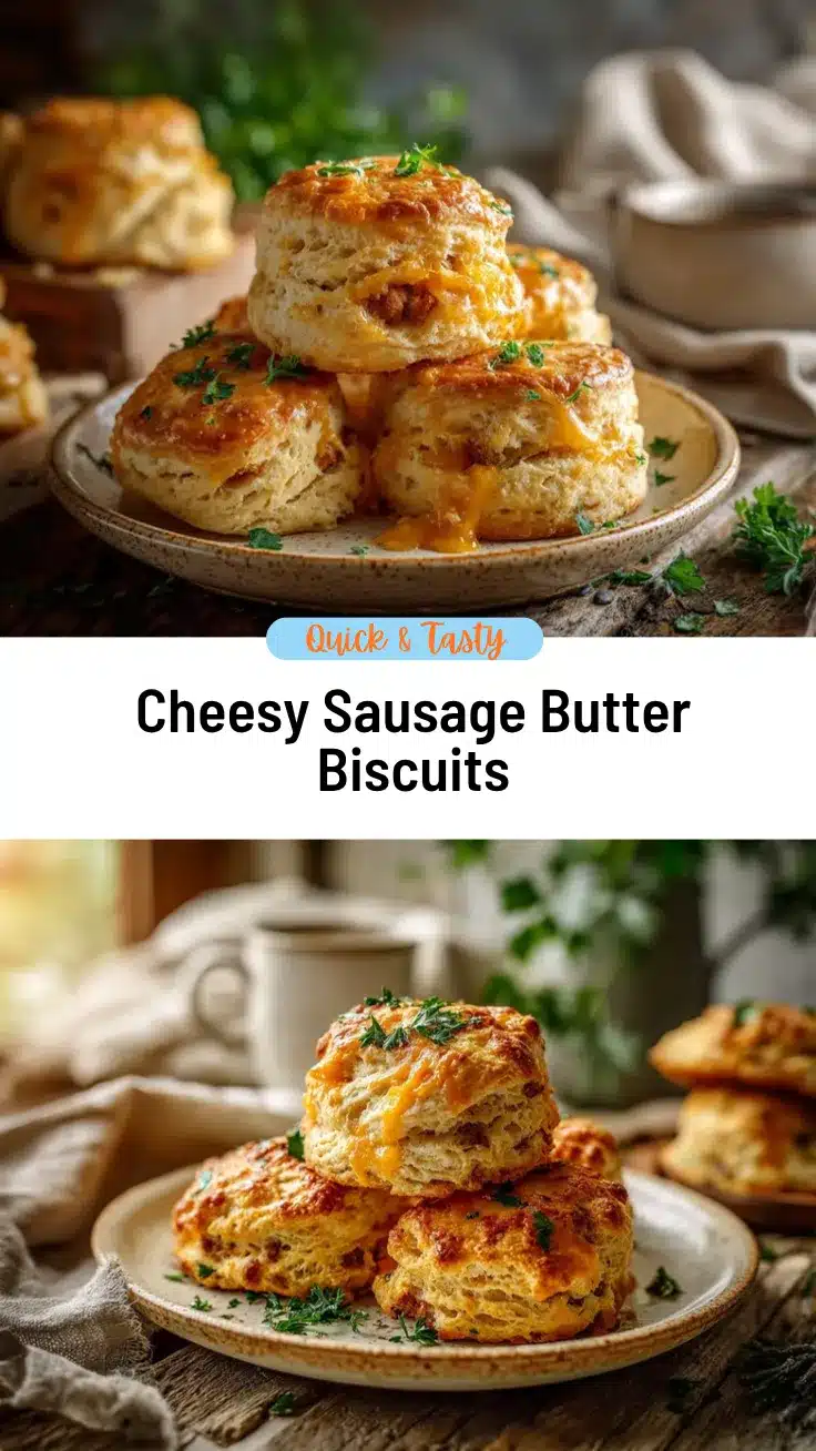 sausage cheese butter swim biscuits recipe