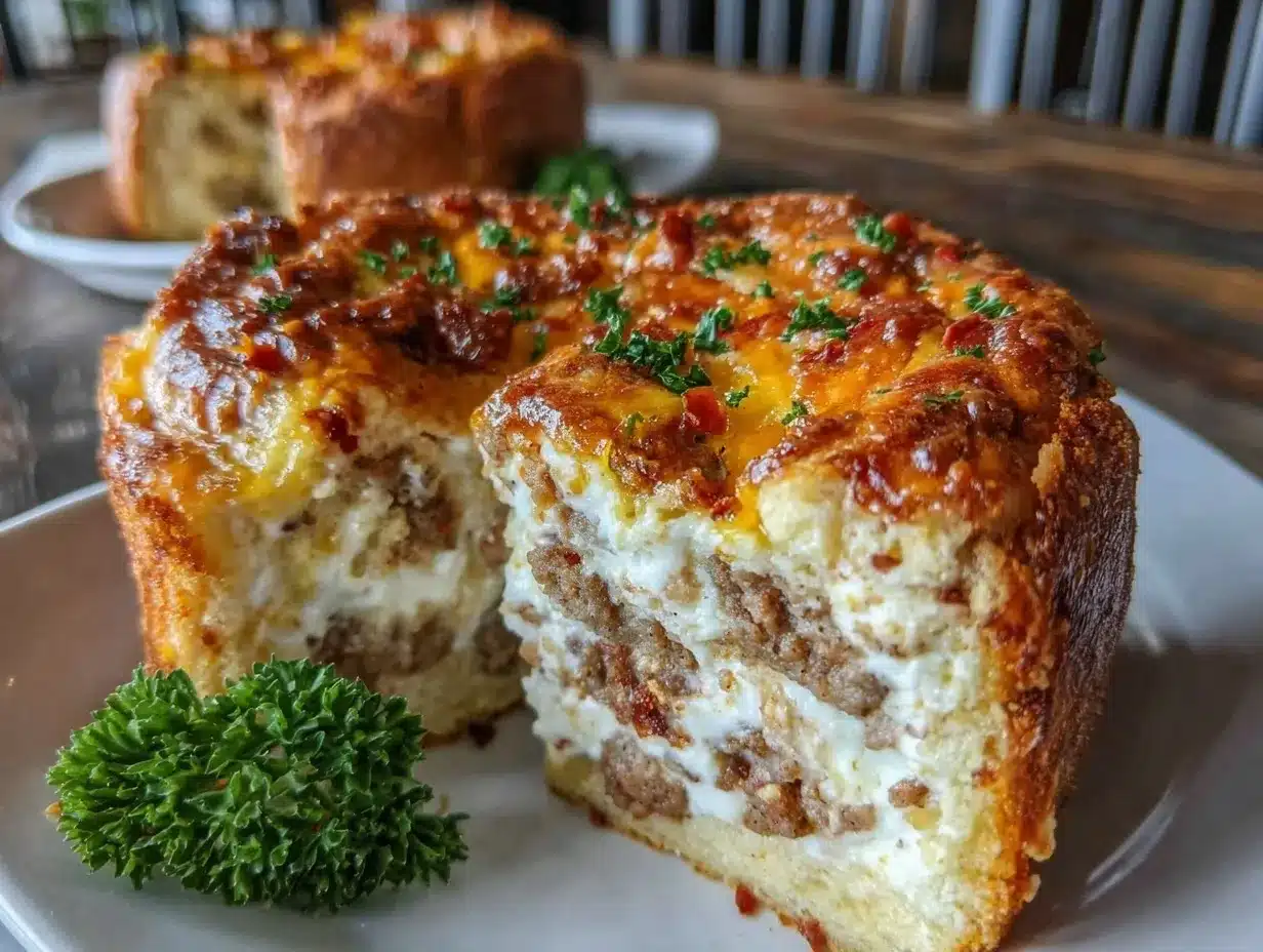 sausage cream cheese crescent bake preparation steps