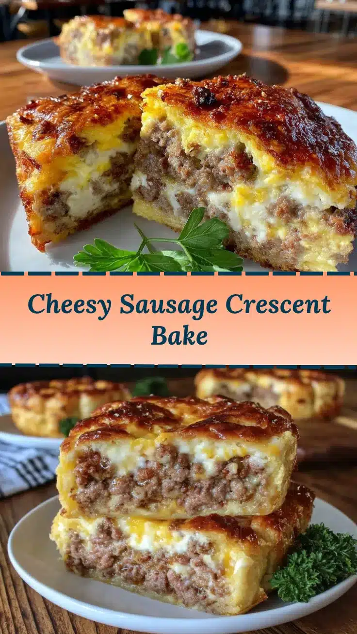 sausage cream cheese crescent bake recipe
