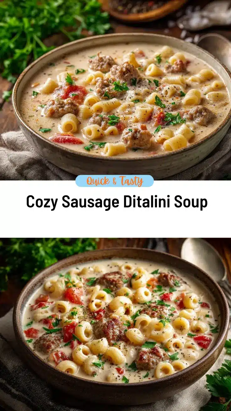 sausage ditalini soup recipe