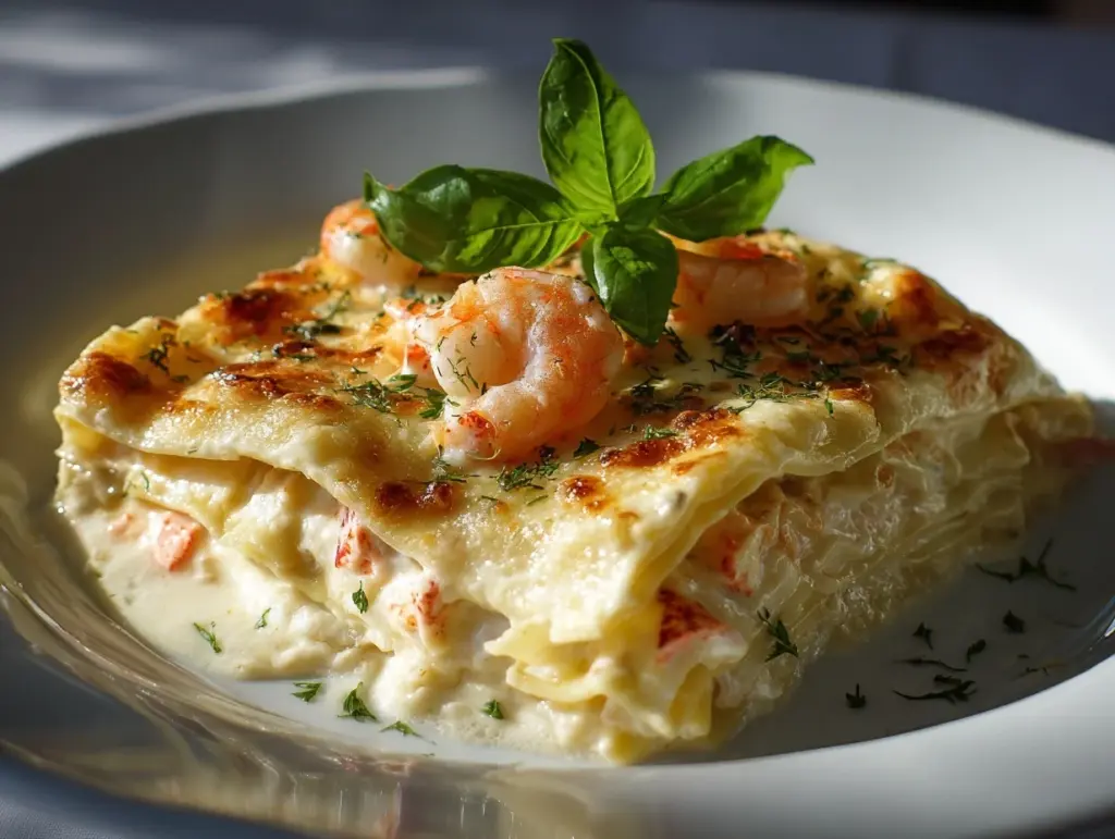 seafood lasagna - featured image
