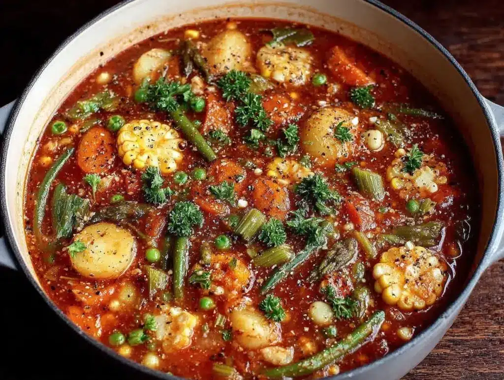 slow cooker vegetable soup - featured image