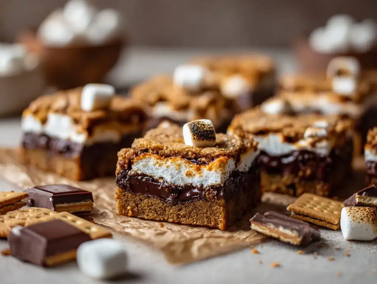 Smores Cookie Bars preparation steps