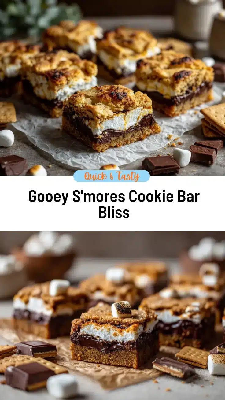 Smores Cookie Bars recipe