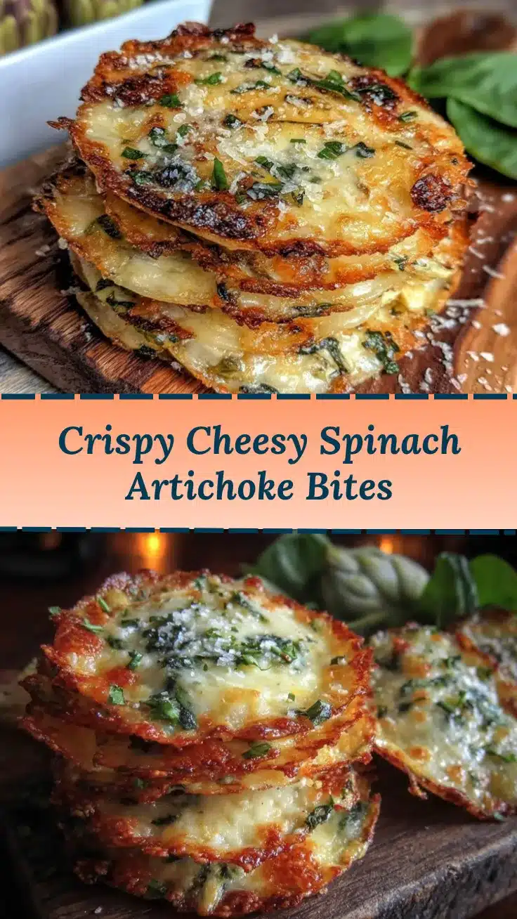 spinach artichoke cheese crisps recipe