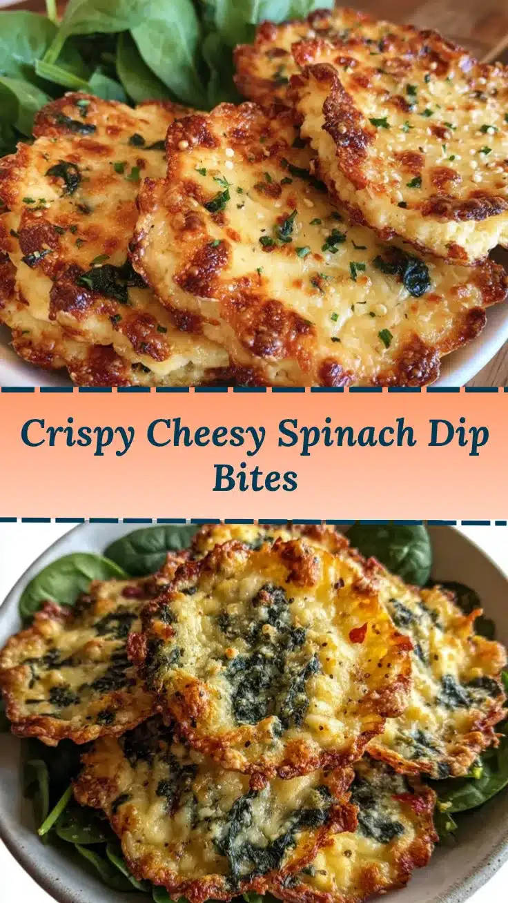 spinach dip cheese crisps recipe