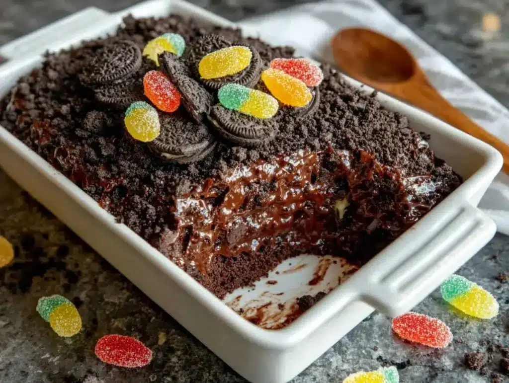 Spooky Halloween Dirt Cake - featured image