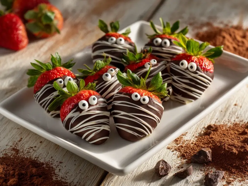Spooky Halloween Strawberries - featured image