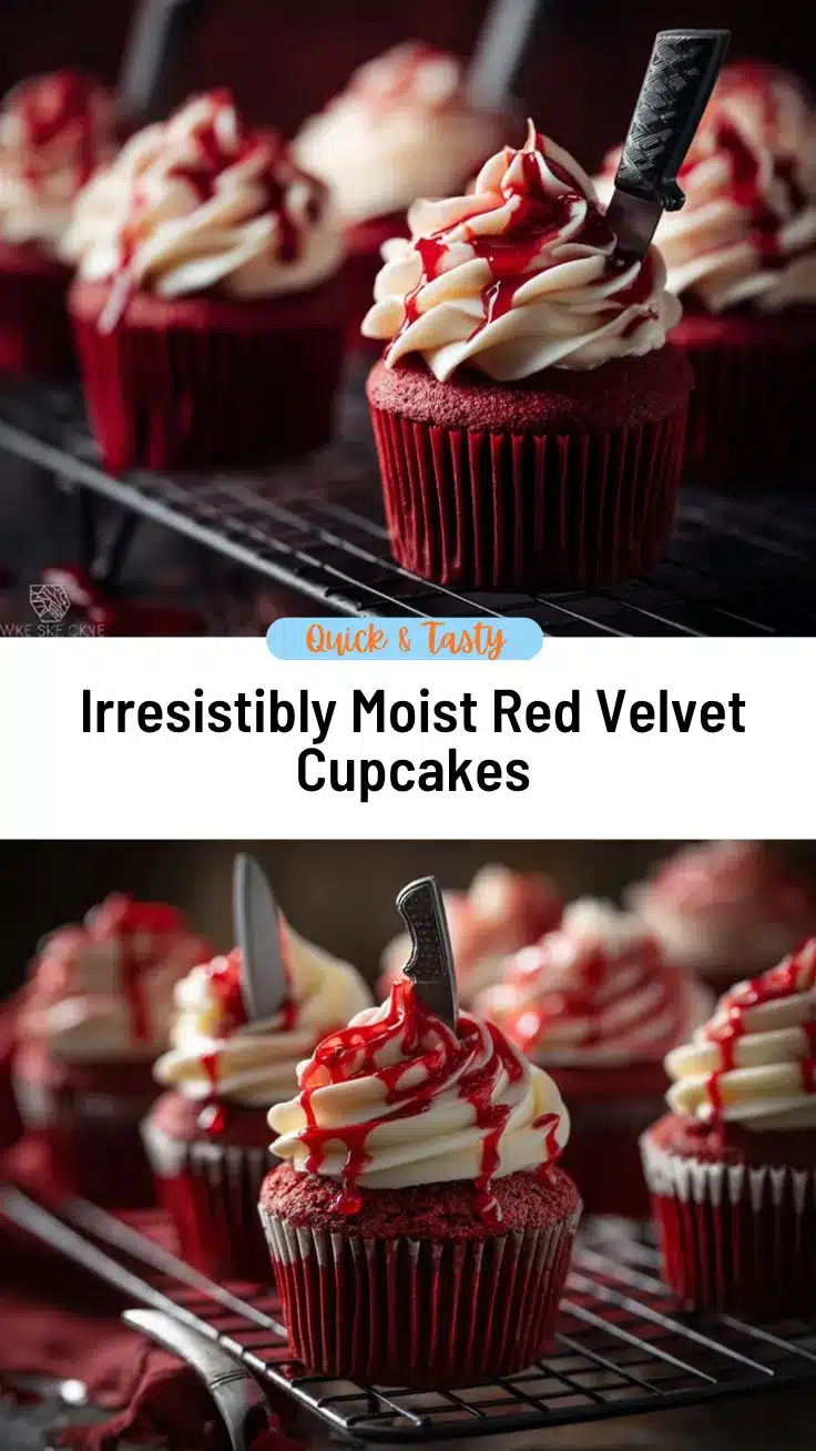spooky red velvet cupcakes recipe