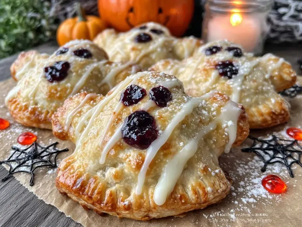Spooky Vegan Blueberry Hand Pies - featured image