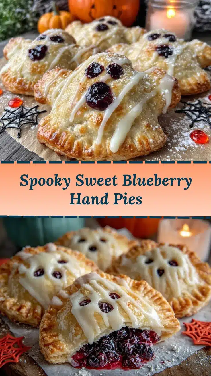 Spooky Vegan Blueberry Hand Pies recipe