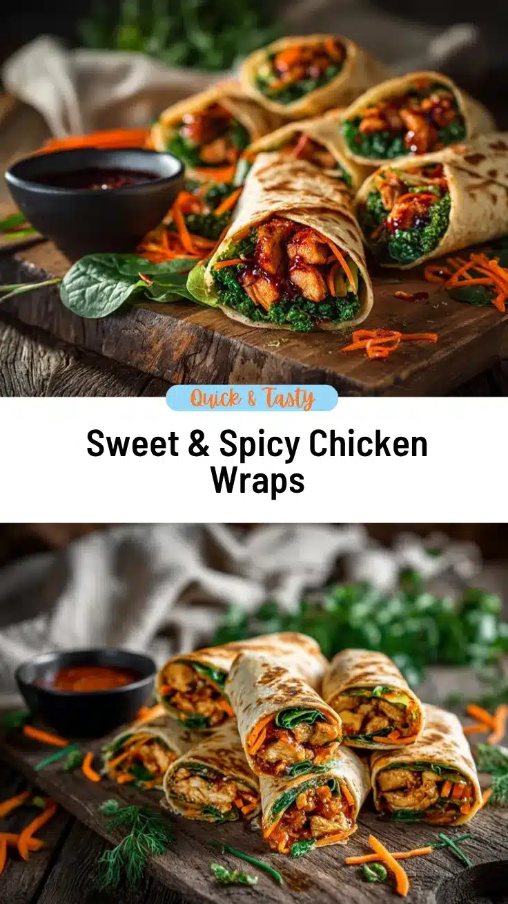 Sweet Chili Chicken Wraps recipe