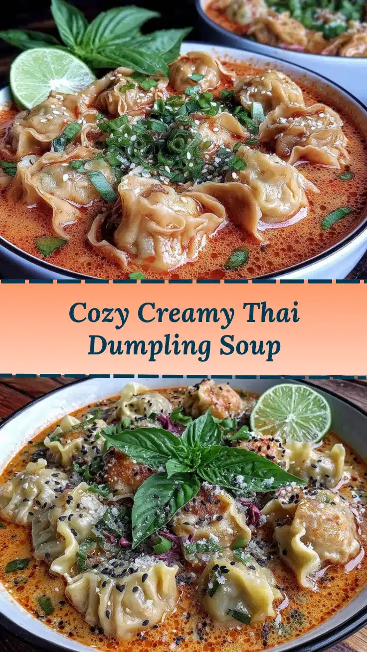 Thai red curry dumpling soup recipe