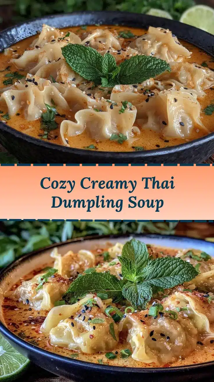 Thai Red Curry Dumpling Soup recipe
