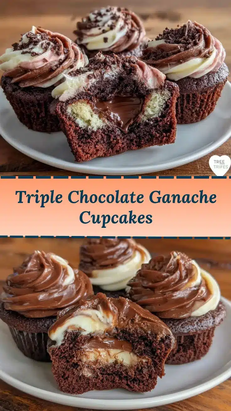 triple chocolate swirl cupcakes recipe