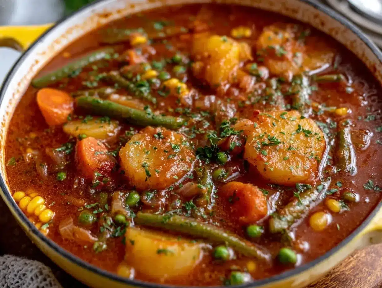vegetable soup recipe preparation steps
