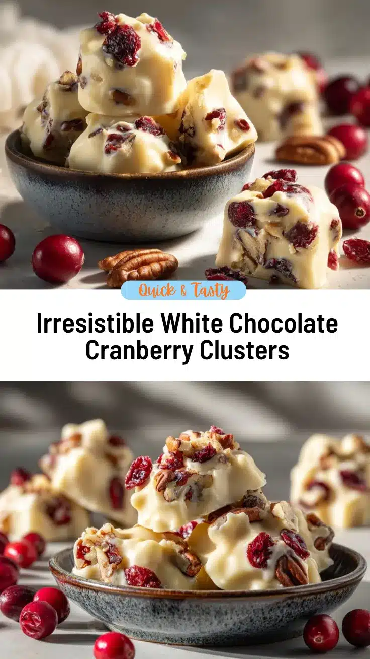 White Chocolate Cranberry Pecan Clusters recipe