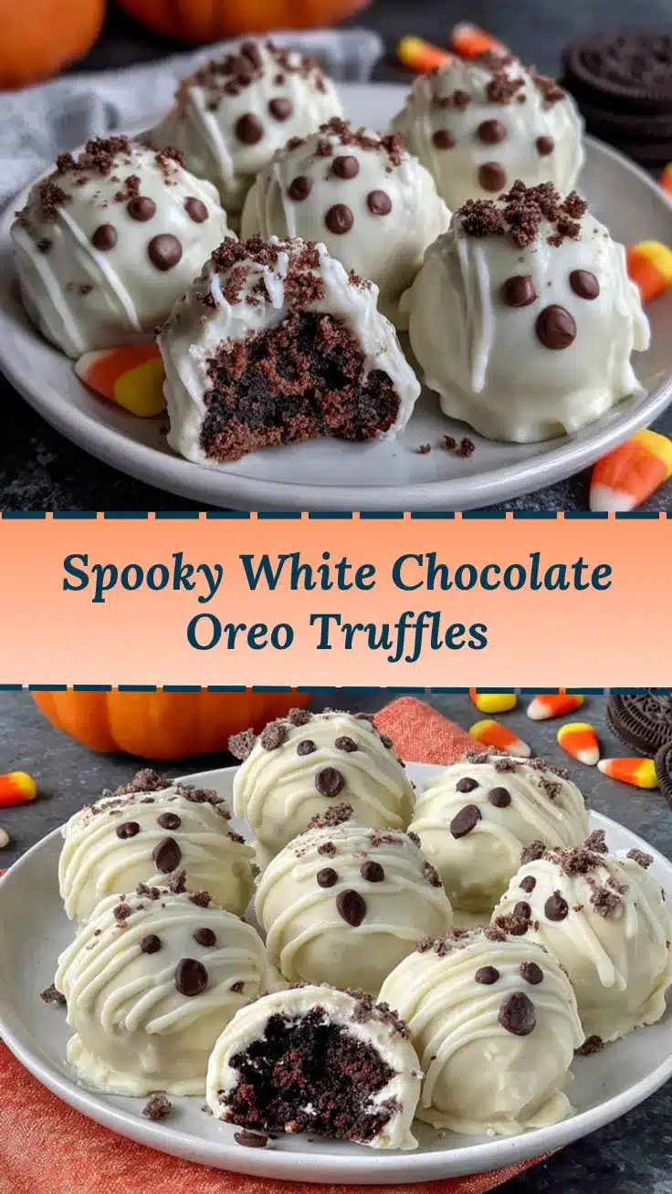 White Chocolate Ghost Oreo Truffles recipe