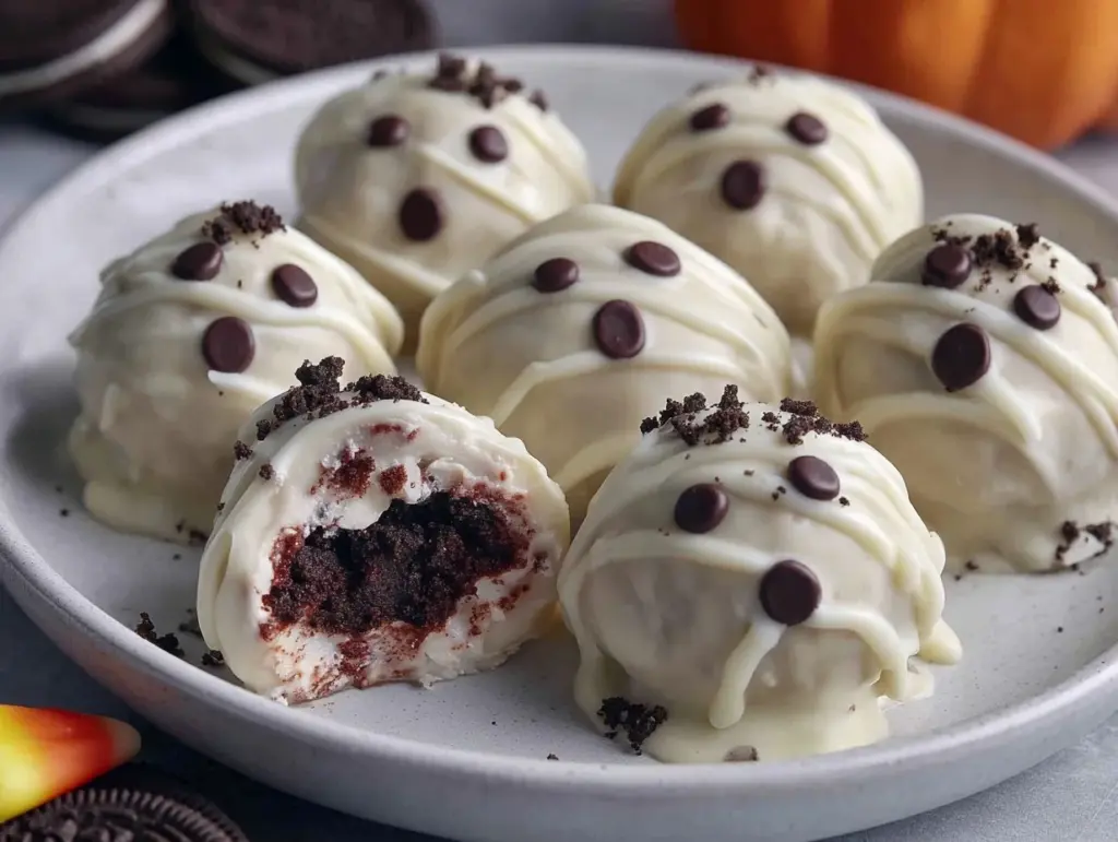White Chocolate Oreo Ghost Truffles - featured image