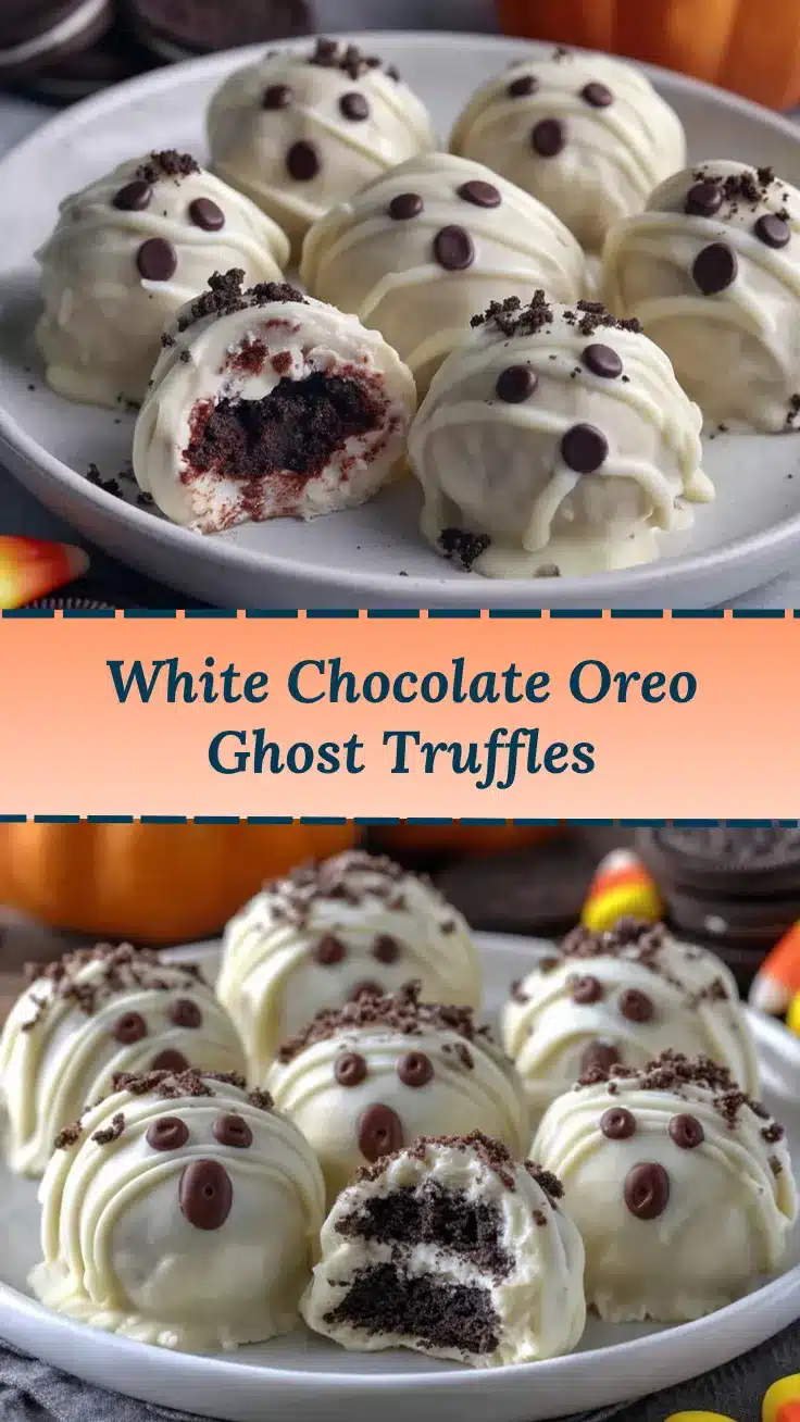 White Chocolate Oreo Ghost Truffles recipe