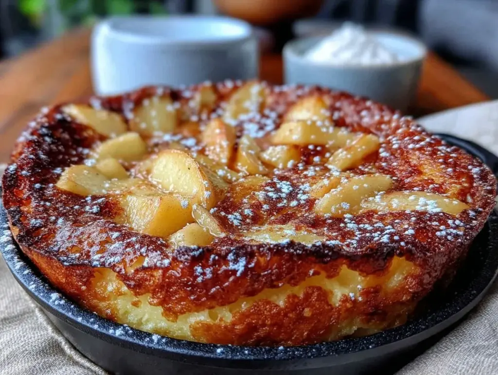 apple cinnamon German pancake - featured image
