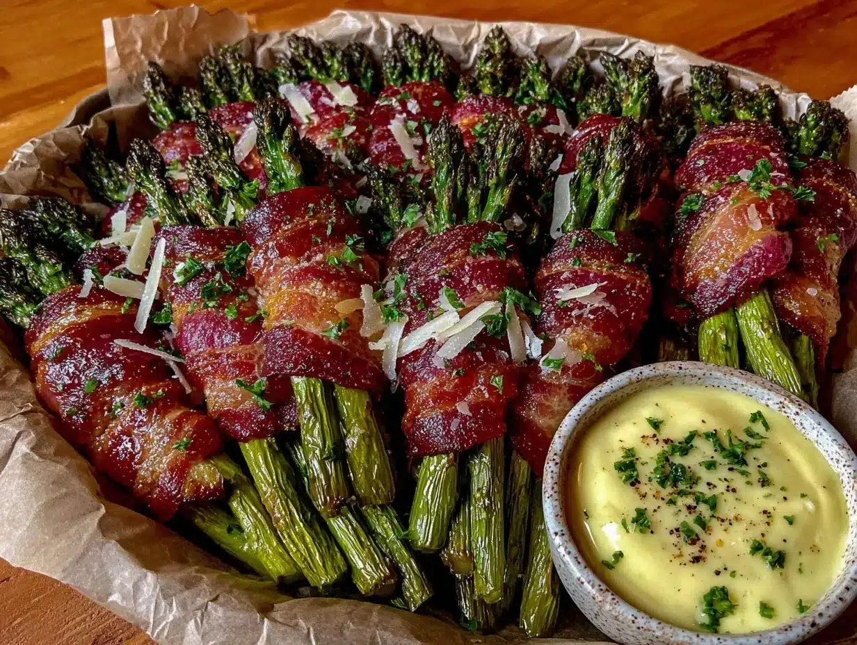 bacon-wrapped asparagus preparation steps