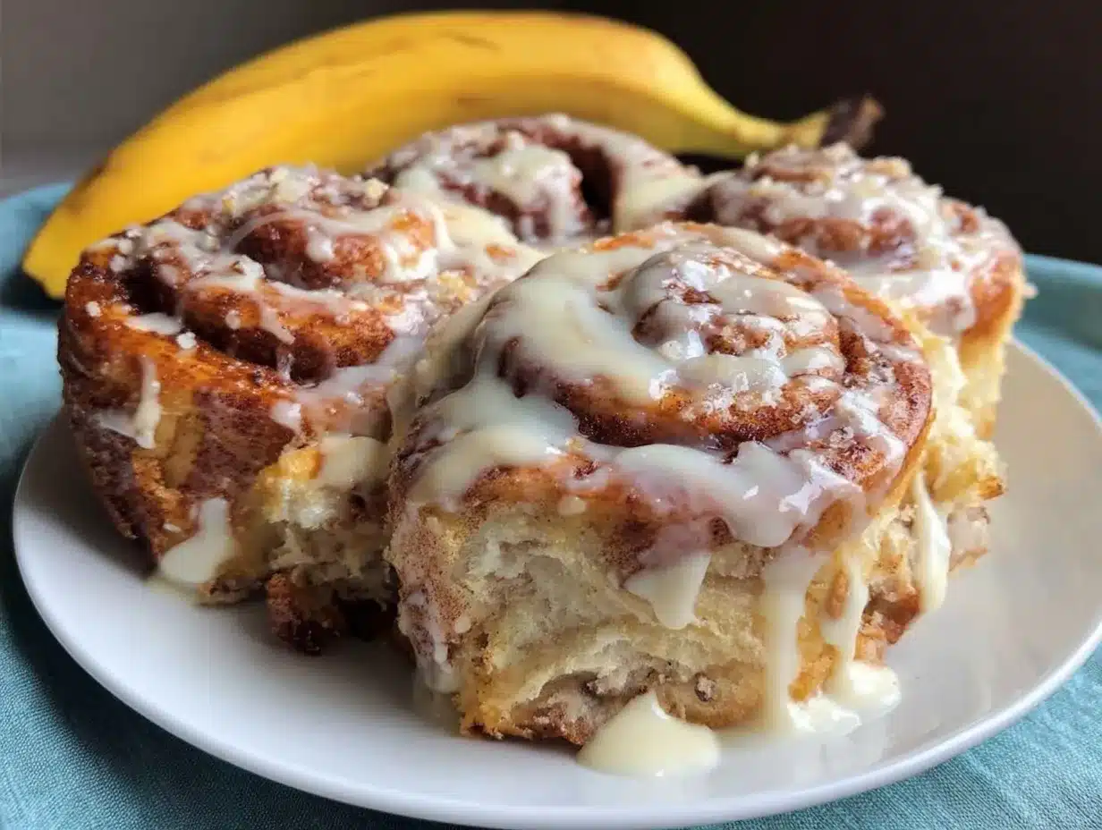 banana bread cinnamon rolls preparation steps