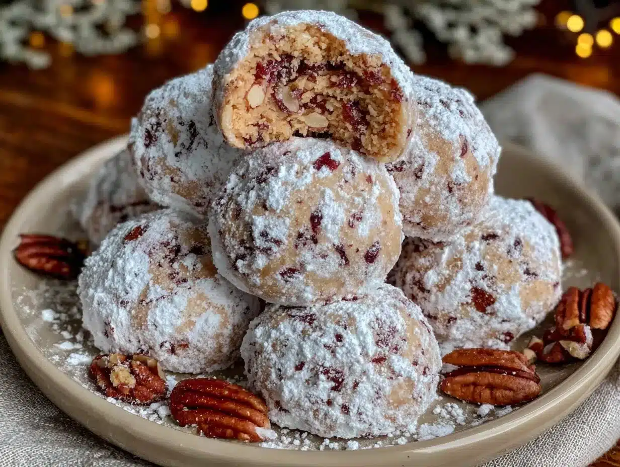 brown butter pecan snowball cookies preparation steps