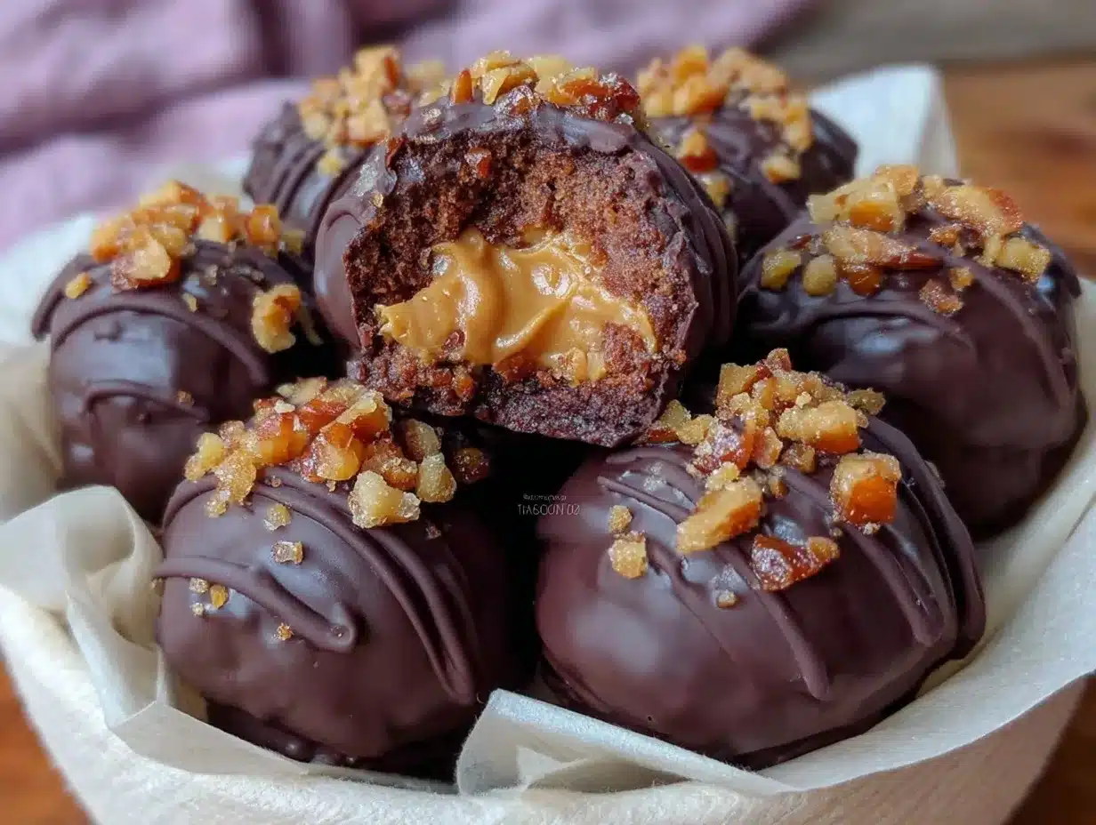 chocolate covered truffles preparation steps