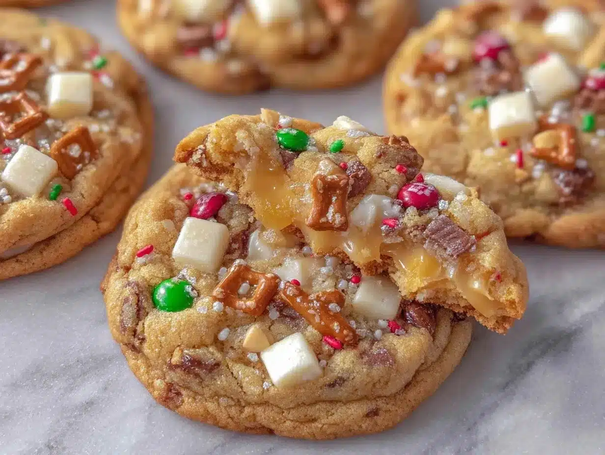 Christmas Kitchen Sink Cookies preparation steps