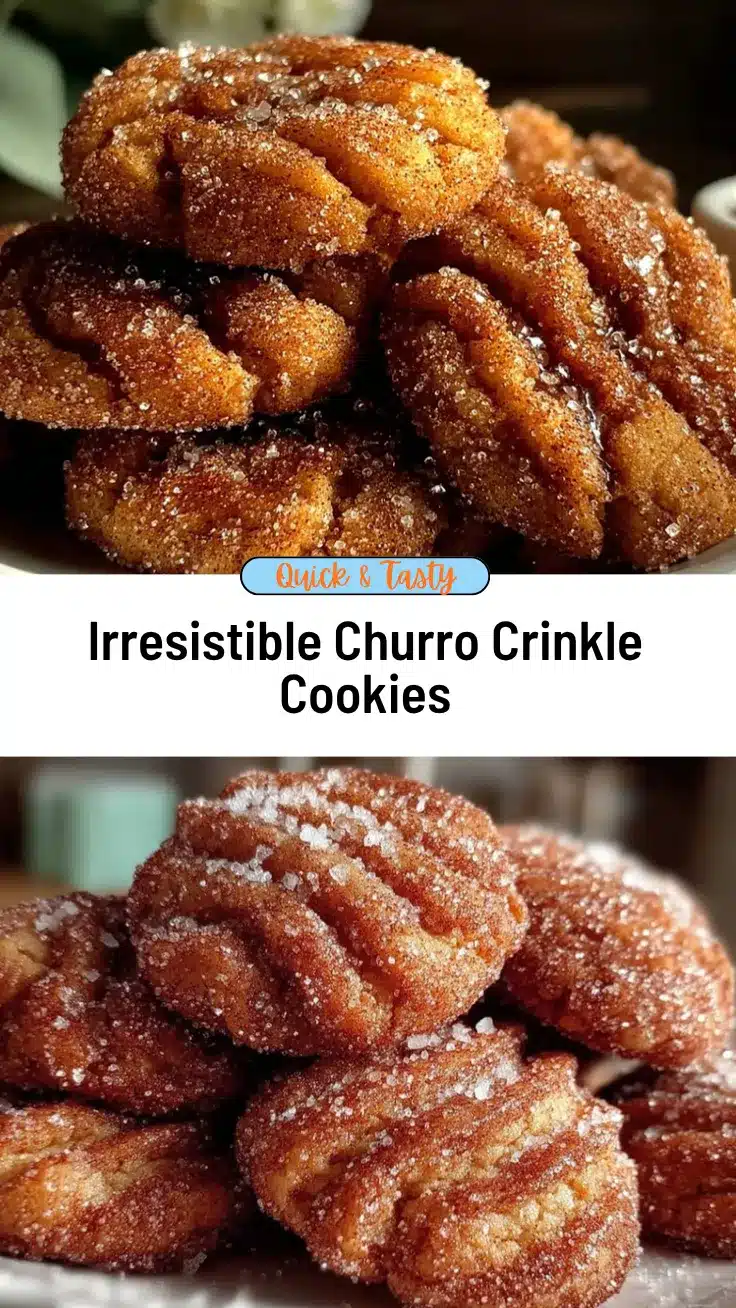 churro crinkle cookies recipe