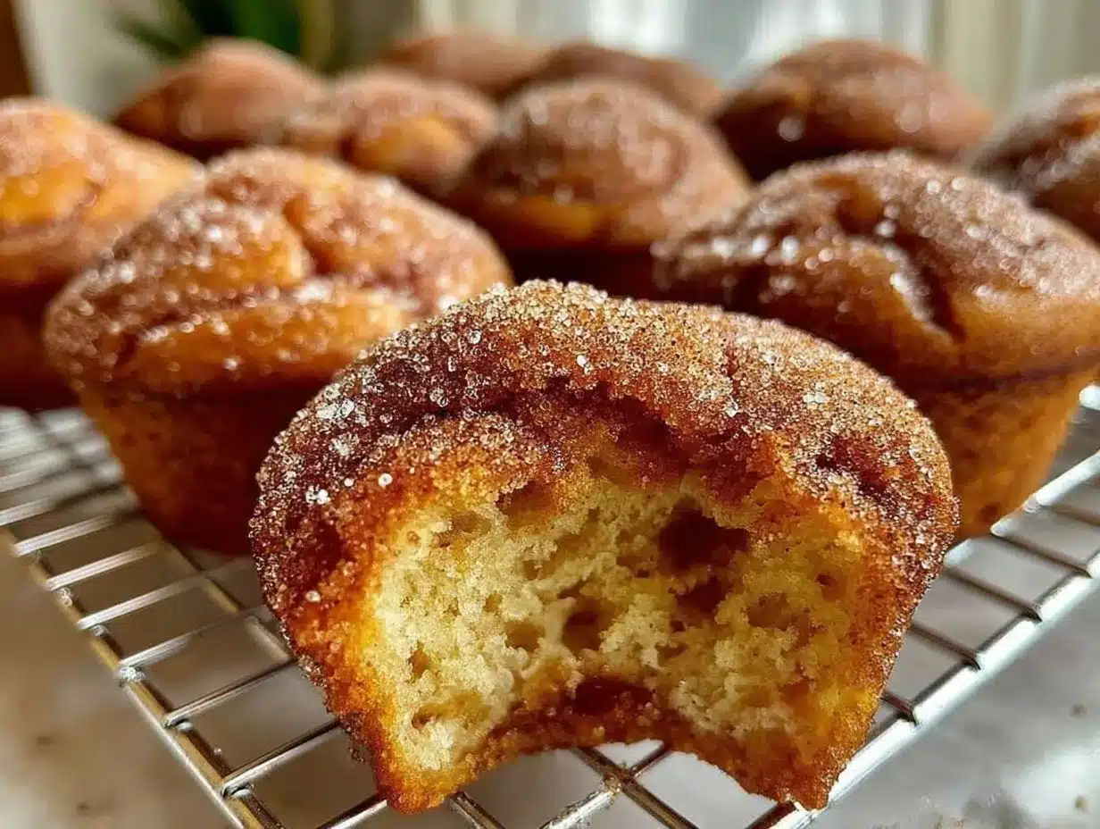 cinnamon sugar donut muffins preparation steps