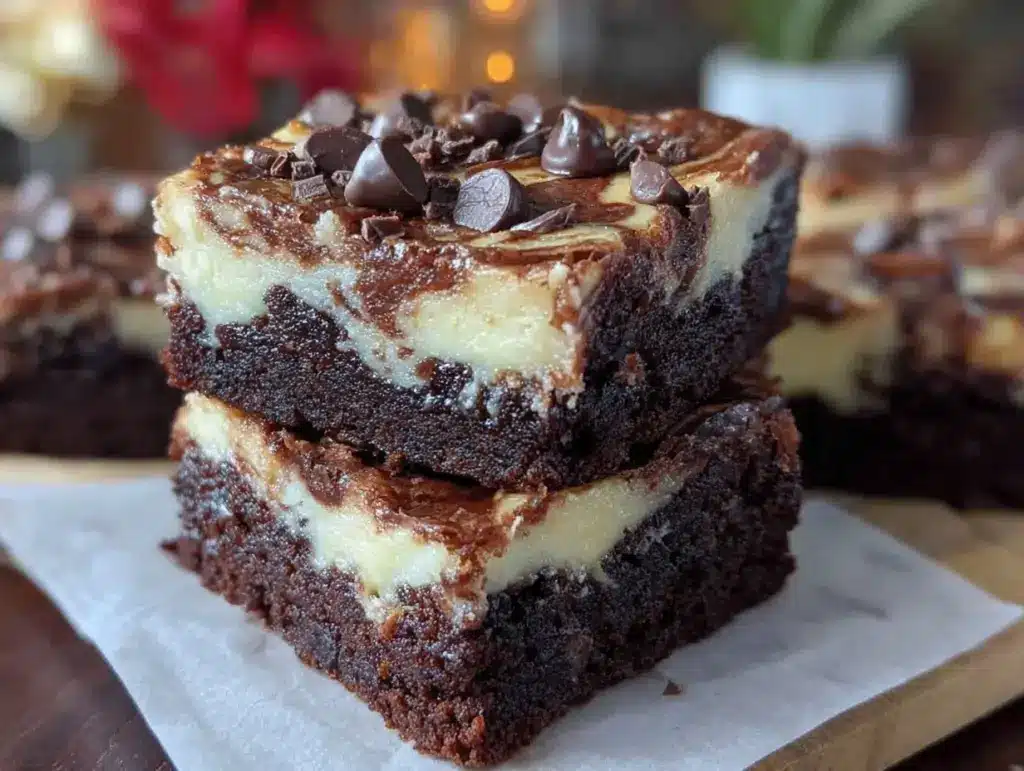 cream cheese brownies - featured image