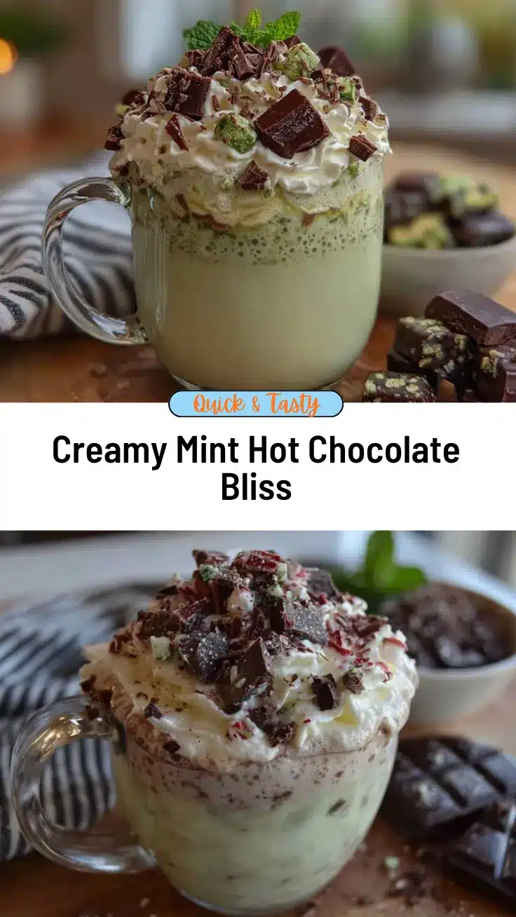 creamy mint hot chocolate recipe