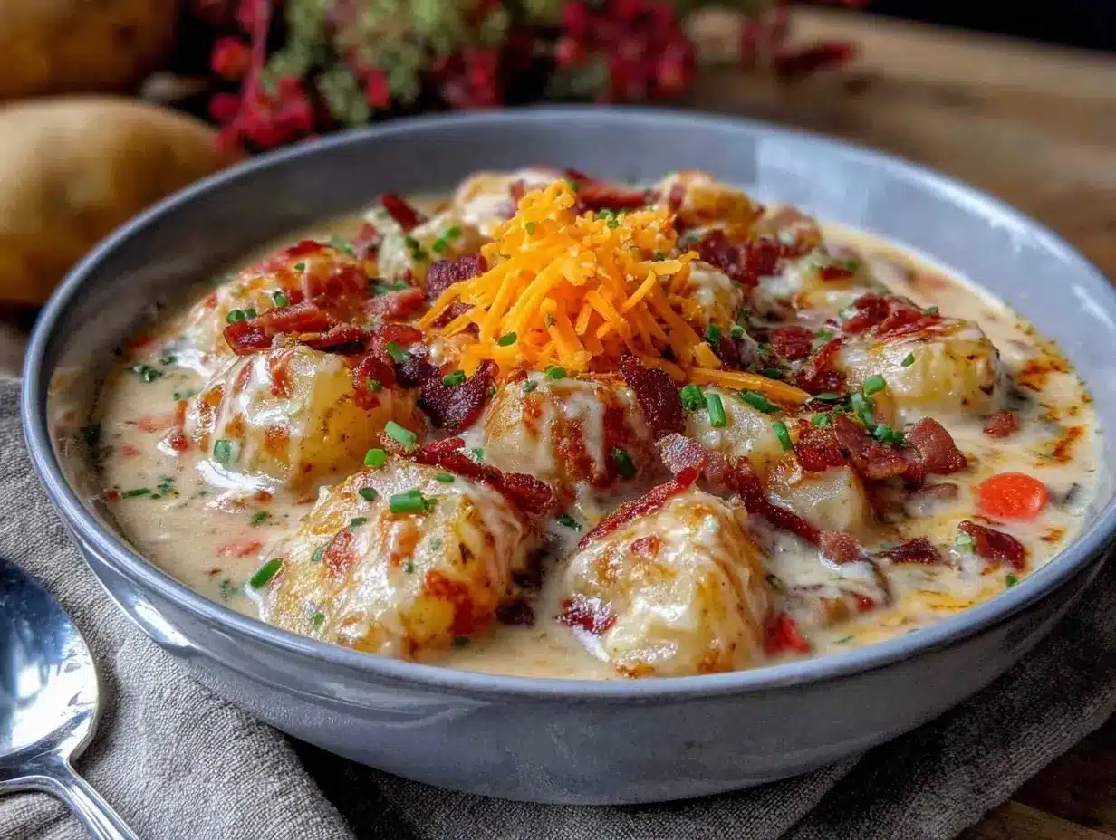 creamy potato bacon soup preparation steps