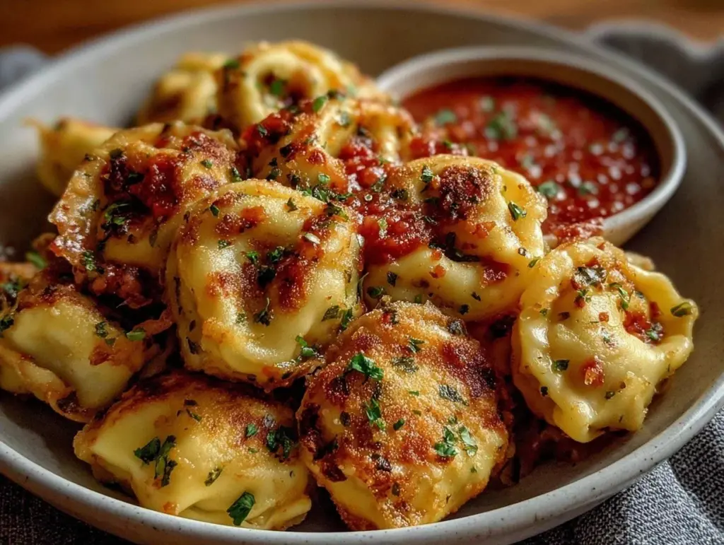 crispy air fryer tortellini - featured image