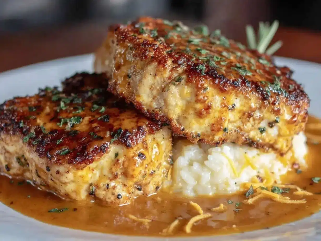 crispy cheddar ranch pork chops preparation steps