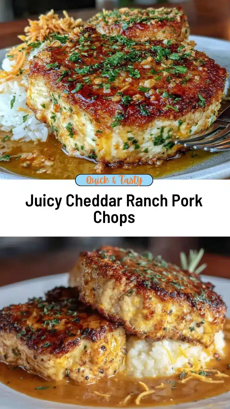 crispy cheddar ranch pork chops recipe