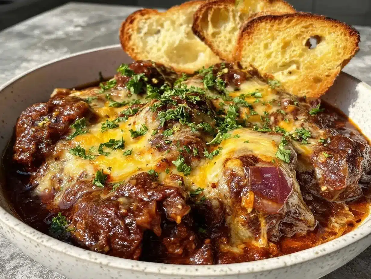French Onion Short Rib Stew preparation steps