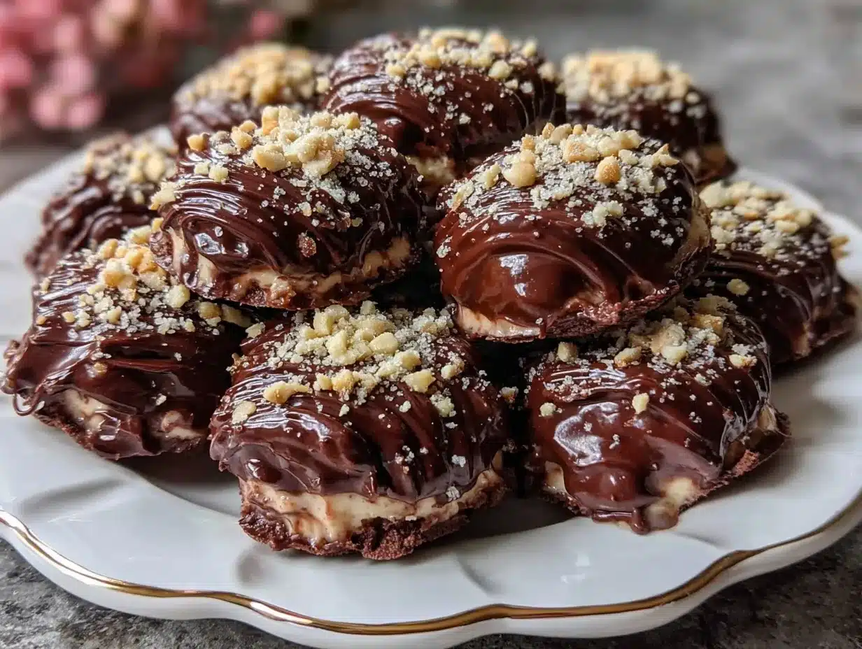 frozen Greek yogurt peanut butter bites preparation steps