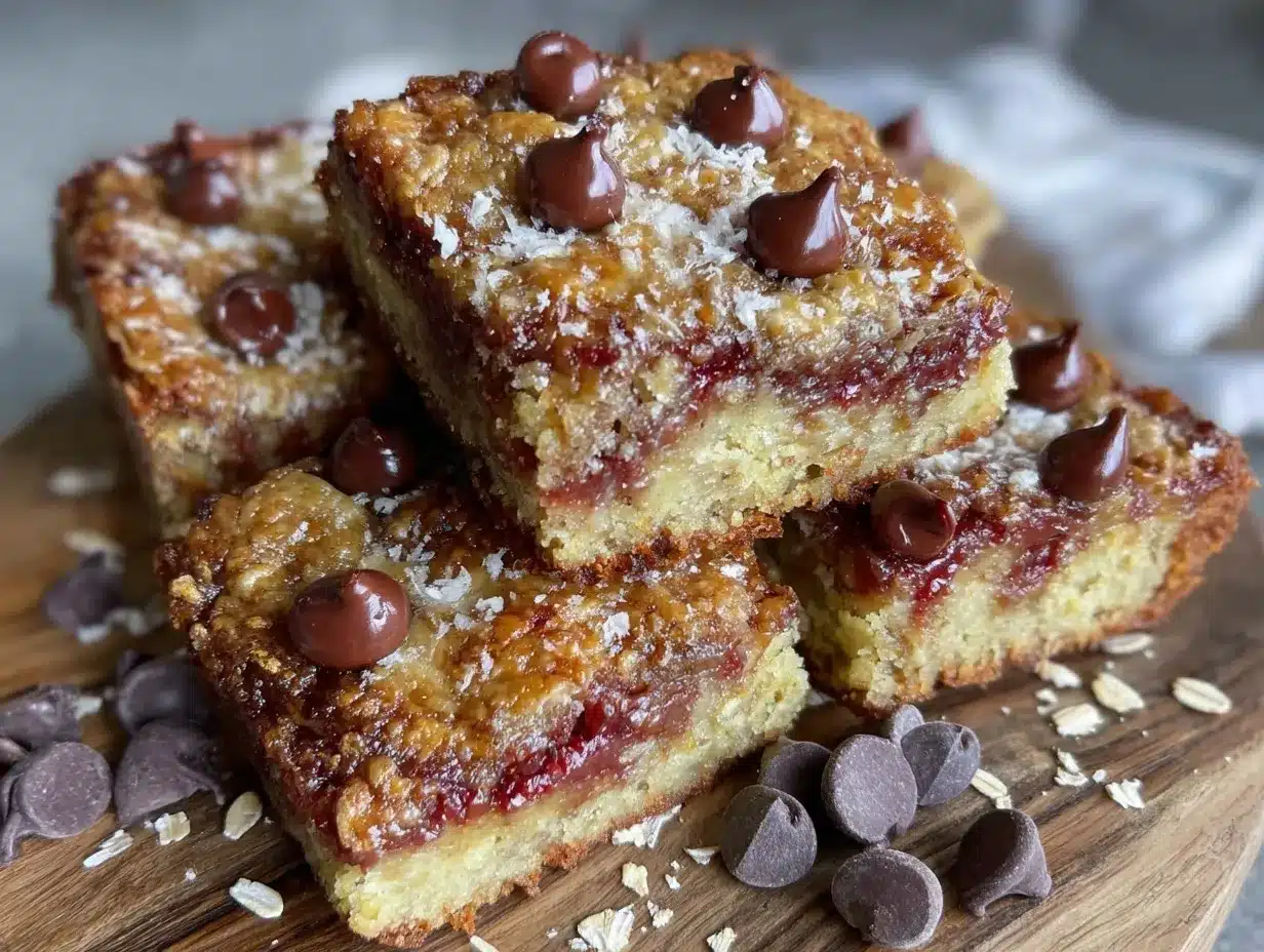 healthy chocolate chip oatmeal bars preparation steps