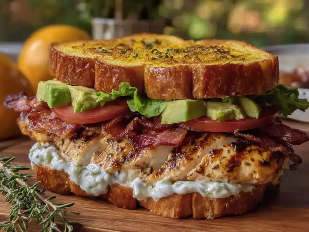 loaded chicken club sandwich - featured image