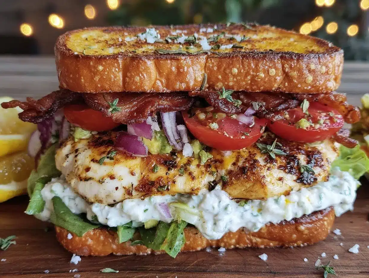 loaded chicken club sandwich preparation steps