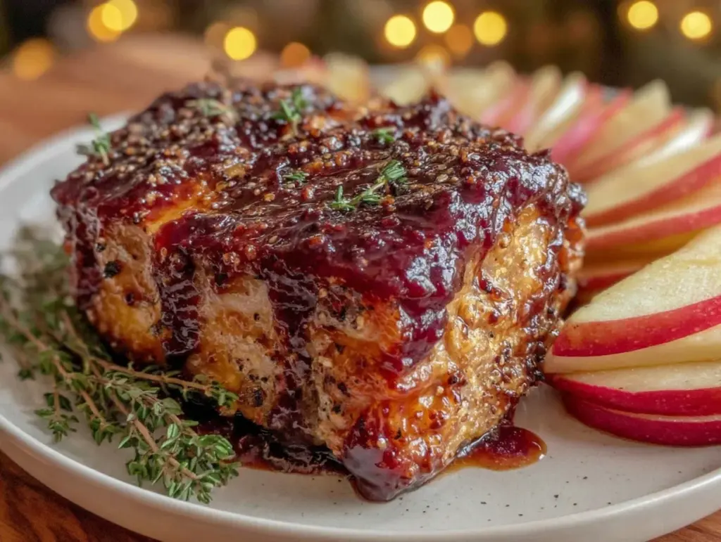maple bourbon pork chops - featured image