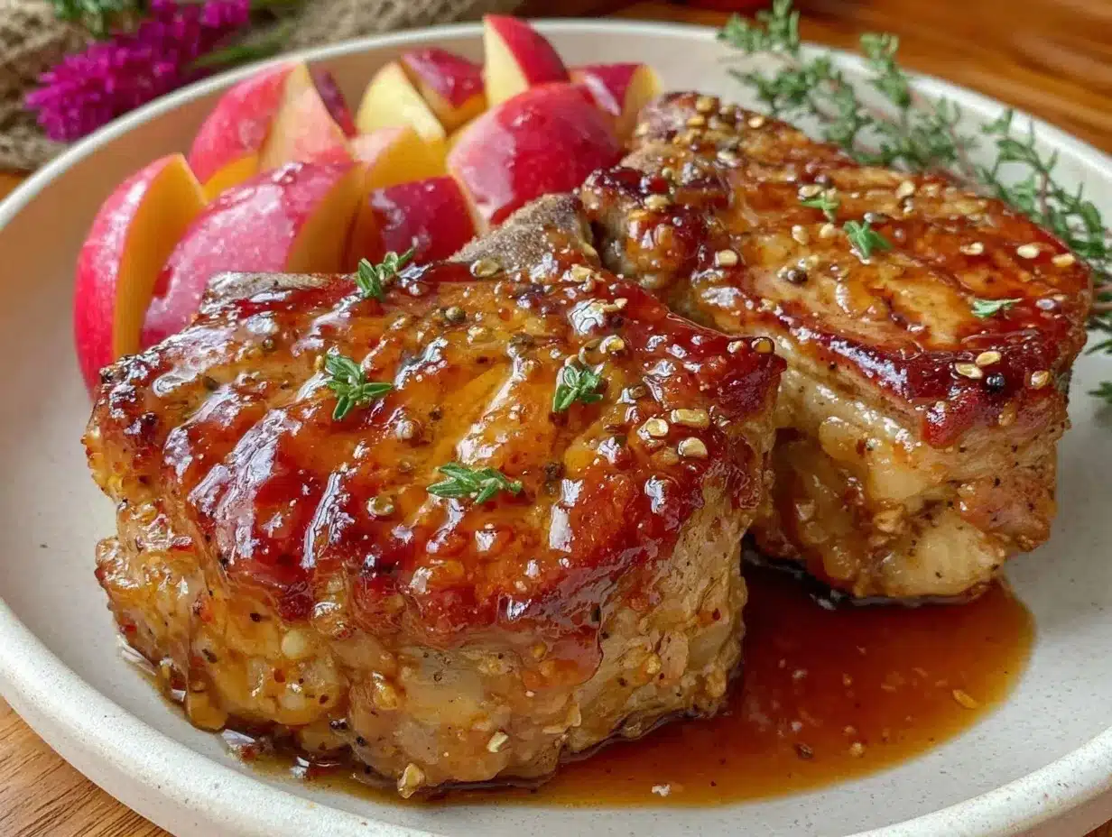 maple bourbon pork chops preparation steps