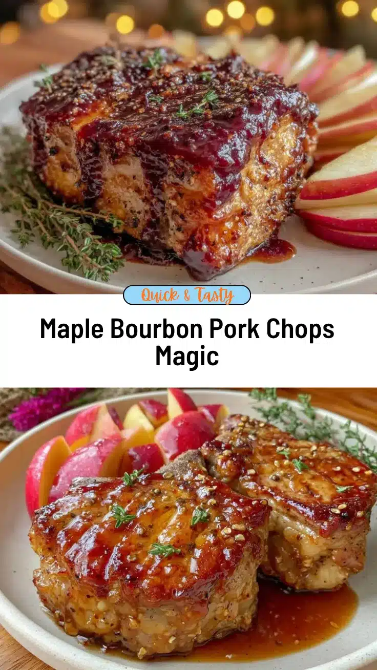 maple bourbon pork chops recipe
